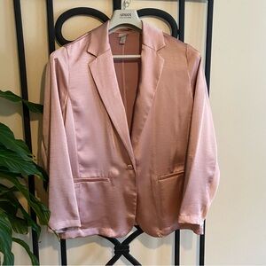 A New Day Pink Satiny Blazer